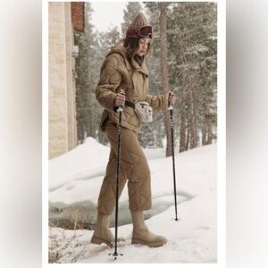 ALP N ROCK | Mika Quilted Pant | Dark Khaki | S